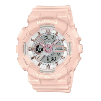 

Casio Women's Baby-G Shock-Resistant Multi-Function Digital Watch Waterproof Sport Fashion Luxury Watch Clock Silicone BA-110RG