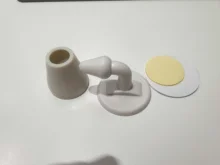 Tope de puerta de silicona silenciosa sin perforación, tapón de absorción de pared para inodoro, soporte de puerta antigolpes, tope de puerta de engranaje de resistencia