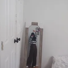 2021 Retro de Color sólido salvaje recto ancho pierna Pantalones mujer primavera nueva moda Coreana de cintura alta pantalones largos