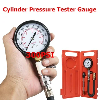 

Auto Fuel Injection Pump Pressure Tester Kit Car Petrol Gas Engine Cylinder Compression Gauge Car Diagnostic Tool G324 Gasoline