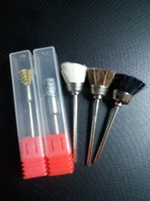 Brocas de alambre de Cobre dorado, cepillo de limpieza, Herramientas Portátiles, cortador de fresado para manicura, limpiador de brocas, 1 Uds.