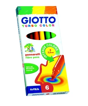 

A set of Giotto turbo color markers, 2.8mm 6 colors