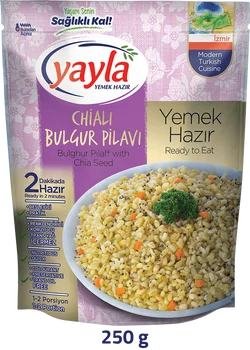 

YAYLA BULGHUR PİLAFF WİTH CHİA SEED TURKISH FOOD TASTES HAND MADE