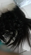 100% de cabello humano 4x4 con cierre de encaje, muestra de cabello brasileño, Remy, ondulado profundo, corto de 10 pulgadas