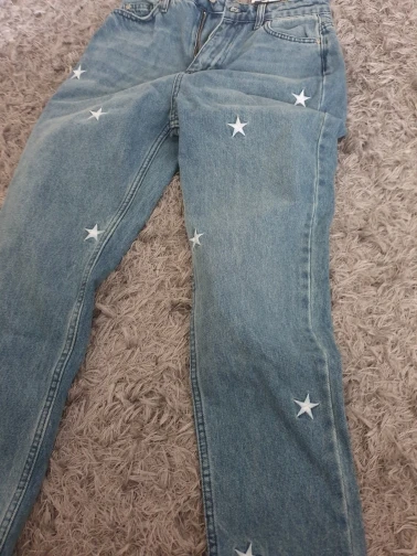 Star Embroidery Embroidered High Bel Mom Jeans - Lolimor Turkish Jeans photo review