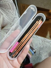 Rosa Oro 4 unids/set Blackhead Comedone acné grano Belmish Extractor de vacío herramienta removedor de la espinilla cuchara para herramienta para cuidado de la piel facial