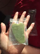 Gua Sha-masajeador de piedra Jade para cara, rodillo de Jade verde para estiramiento Facial, antiarrugas, 2/1 Uds.