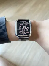 URVOI-funda para Apple Watch series 4 5 6, cubierta de marco de plástico duro brillante galvanoplastia para iWatch slim fit Ultra-funda fina