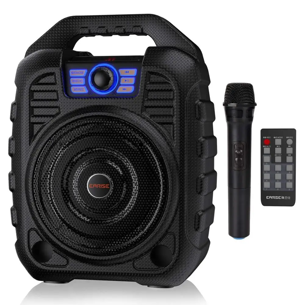 EARISE T26 Portable PA System Bluetooth Speaker & Wireless Microphone Karaoke Machine & FM Radio Au
