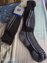 1 par de calcetines para deportes de esquí de invierno, ropa térmica larga para esquí, caminar, deportes de senderismo, toalla