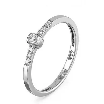 

Kabarovsky ring with 7 diamonds in white gold