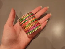 50 metros 0,8mm Cordón de Nylon hilo nudo chino Macrame cable pulsera trenzada cuerda manualidades con abalorios joyería de DIY cable del hilo de rosca