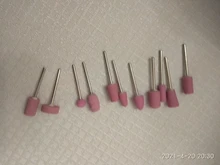 Taladro de cerámica para uñas, cabezales eléctricos de repuesto para manicura, pulido para manicura y pedicura, 12 Uds.