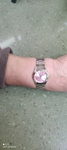CHRONOS-Relojes de lujo para mujer, pulsera de mano femenina de acero inoxidable con diamantes de imitación, reloj de negocios con movimiento de cuarzo japonés, correa de 200mm, resistente al agua