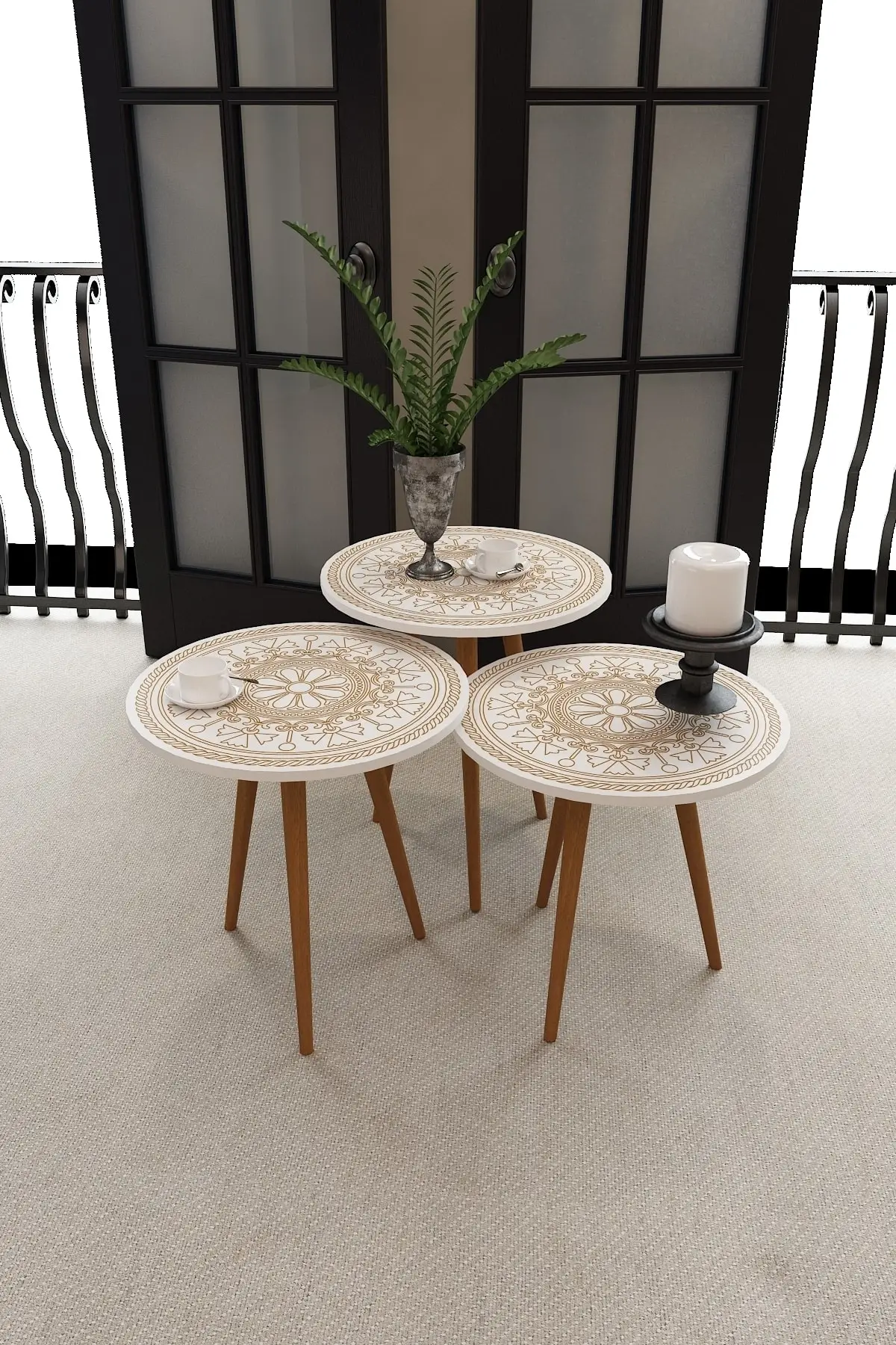 

Nesting Table Wooden Legs