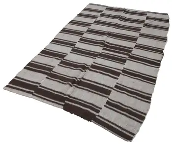 

148x261 Cm Brown Handmade Vintage Tulu Rug-5x9 Ft