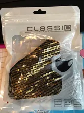 Mascarilla facial con lentejuelas ostentosas para fiesta, máscara antipolvo, lavable, reutilizable, lazo de oreja elástico, kpop