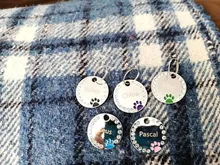 Collar antipérdida para perro, etiquetas de identificación con nombre de perro, regalos para amantes de los perros, etiquetas para el cuello para perro, etiqueta de mascota grabada