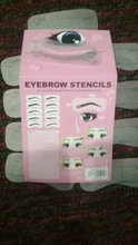 Plantillas para cejas 10 unidades/juego, plantilla para moldear cejas, herramientas de maquillaje, pegatinas, moldeador de cejas, herramienta cosmética, belleza, DROPSHIP