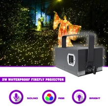 SUNART 2W RGBW Waterpof Firefly Laser Projektor Bühnen Beleuchtung Wirkung Für DJ Disco Party Outdoor Galactic Starry Sky Lampe DMX