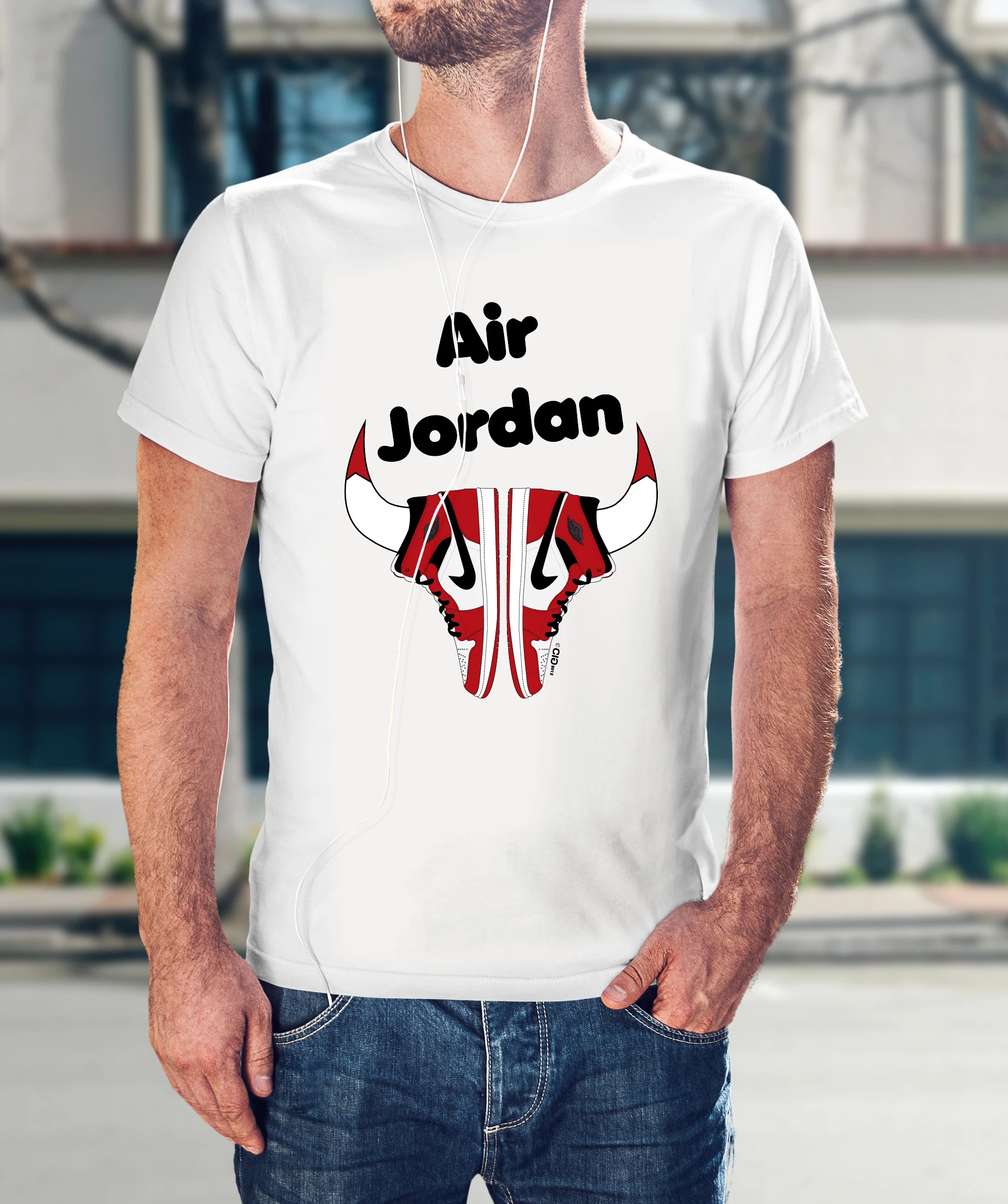 Men's oversized T-shirt Michael Jordan, Chicago Bulls, Air Jordan