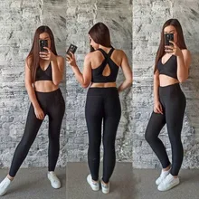 Mallas deportivas de talla grande para mujer, Leggings Sexy, ropa de gimnasio, de realce, cintura alta, entrenamiento, color negro, para correr