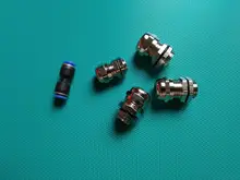 Cable impermeable glándula conector IP68 chapados en níquel latón Cable métrica M8 M10 M12 M14 M16 M18-M36 18-25mm para 4-8mm Cable