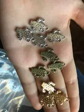 10 Uds. De dijes de Cactus de aleación de Zinc y Metal de tres colores, 15x20mm, aptos para joyería médica, dijes colgantes de plantas