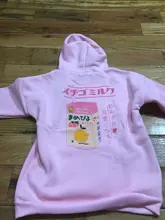 Sweatshirts Hooded Long-Sleeve Printed Female Thick Cute Cartoon Back Velvet