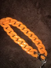 Bolso de hombro de plástico con correa acrílica para mujer, colores variados, 1,5 cm x 2cm