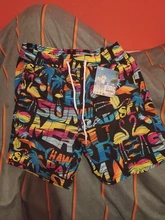 PPXX-traje a juego para niños y adolescentes, pantalones cortos de playa de secado rápido, traje de baño de talla grande