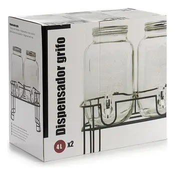 

Drinks Dispenser Vivalto (2 Pieces) (21 x 36 x 34,5 cm) 4 L