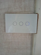 Wifi inteligente Interruptor táctil No Neutral de alambre requiere de casa inteligente 1/banda 2/3 interruptor de la luz de 220V apoyo Alexa Tuya App 433RF remoto