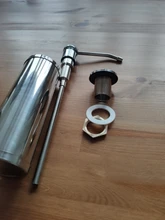 Liquid-Soap-Dispenser Bottle Sink Pump Stainless-Steel Complete Kitchen Counter Deck