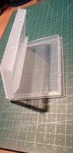 Caja de almacenamiento clara de 10/20/30 ranuras para limas de uñas, contenedor para accesorios de uñas