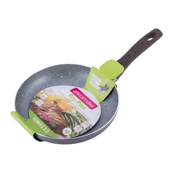 

Frying Pan 24 cm with non-stick coating gray marble made of aluminum Kamille, kml-4113