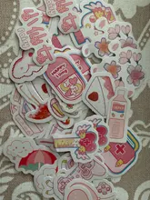 45 Uds. De pegatinas de papelería de hadas rosas para Scrapbooking, diario Kawaii, pegatinas decorativas Diy, suministros escolares