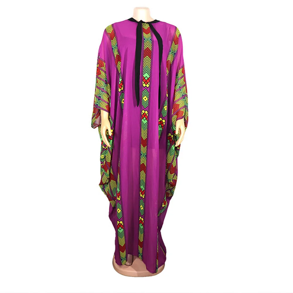 African dress for women kaftan maxi long dress dashiki chiffon bubu gowns robe for evening Party (3)