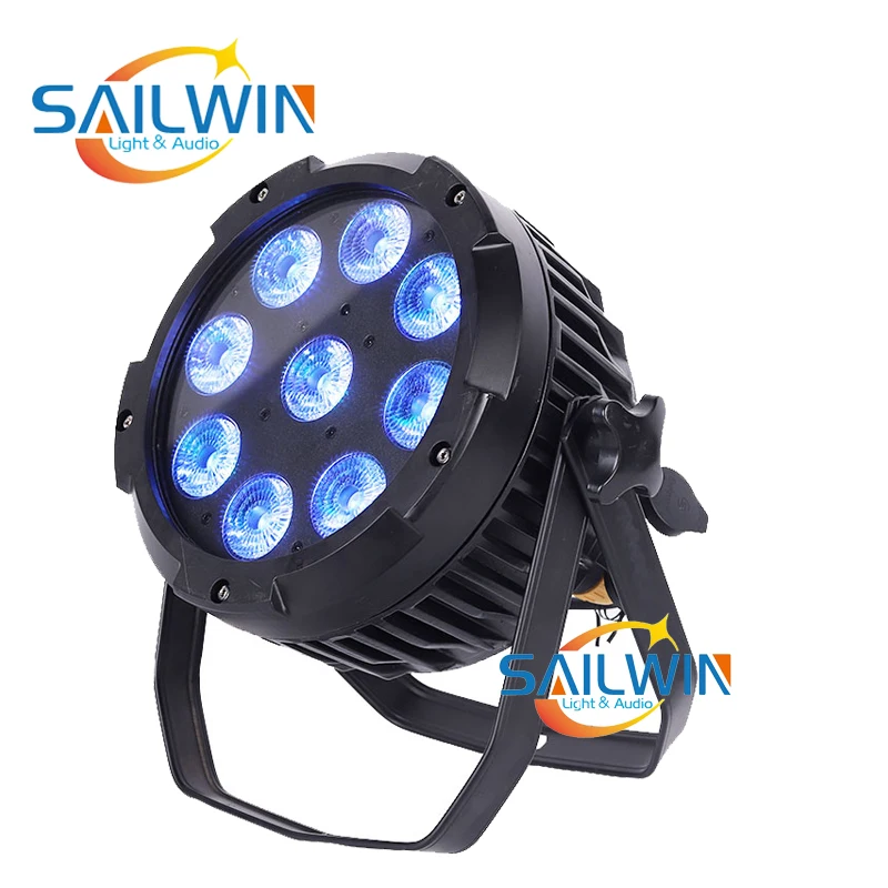 Открытый водонепроницаемый IP65 светильник led 9x18 Вт RGBAW UV 6в1 беспроводной