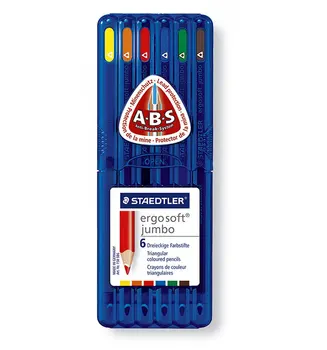 

Color pencil set Staedtler ergosoft jumbo, three-sided, 6 color