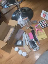 Kit de manicura profesional de acrílico, lámpara de uñas, taladro, polvo acrílico líquido, puntas de uñas brillantes, Kit de herramientas de decoración de uñas