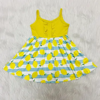 

Girls' dress Lemon Design Girls Clothing Dress Ins Hot Christmas Dress for Baby Girl Clothes Party Dress