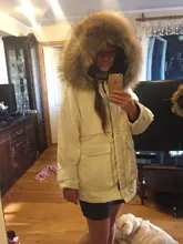 Winter Jacket Coat Parkas Fitaylor Zipper-Down Natural Women Outerwear Snow Warm Thick