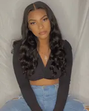 Tinashe-Peluca de cabello humano ondulado con encaje Frontal, peluca de cabello humano brasileño con cierre de 4x4 6x6, densidad del 250, 28 y 30 pulgadas