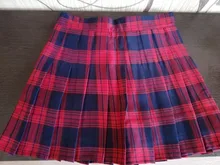 Plaid Skirt Pleated Harajuku School-Girl High-Waist Korean Plus-Size Women Zipper Sexy