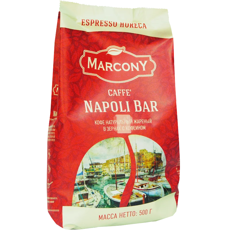 Кофе в зернах Marcony Napoli Bar 500г.