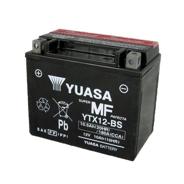 YTX12-BS 12V 10AH GEL Motorcycle Battery for Honda, Suzuki, Kawasaki