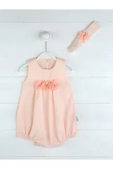 

Powder Summer Girl Baby Bandanalı Jumpsuit