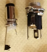 Fuente de alimentación de 5,5mm x 2,1mm, 5,5x2,1 CC, Conector de clavija + adaptador de Terminal de montaje de Panel de Metal hembra, enchufe, conectores DC