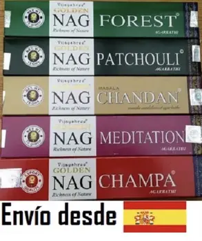 

Incense in PREMIUM assortment rods 10 GOLDEN boxes, the same thing is served from the image but TABLILLA gift burner
